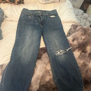 Old Navy Blue Distressed Women Jeans